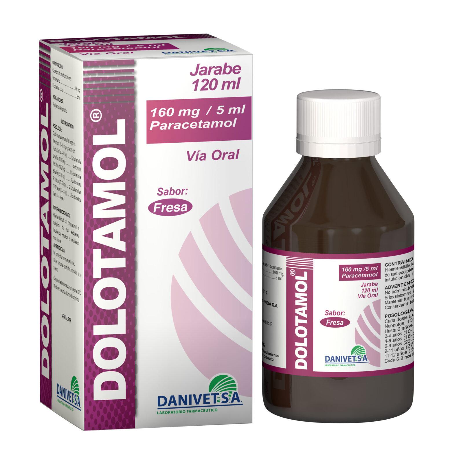 DOLOTAMOL JARABE 160MG/5ML X 120ML
