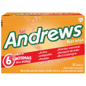 SAL ANDREWS NARANJA X 12
