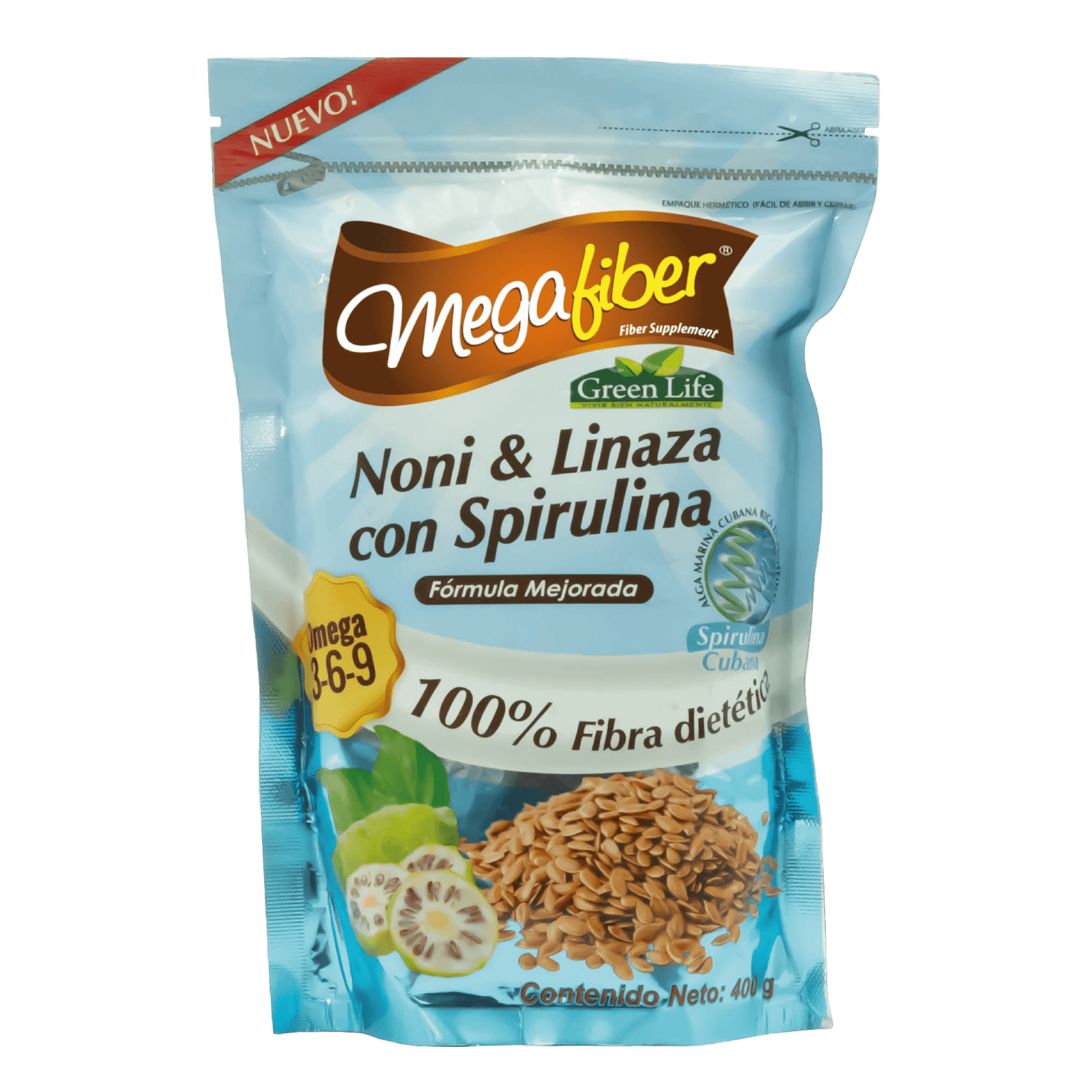 MEGAFIBER NONI Y LINAZA 400GR