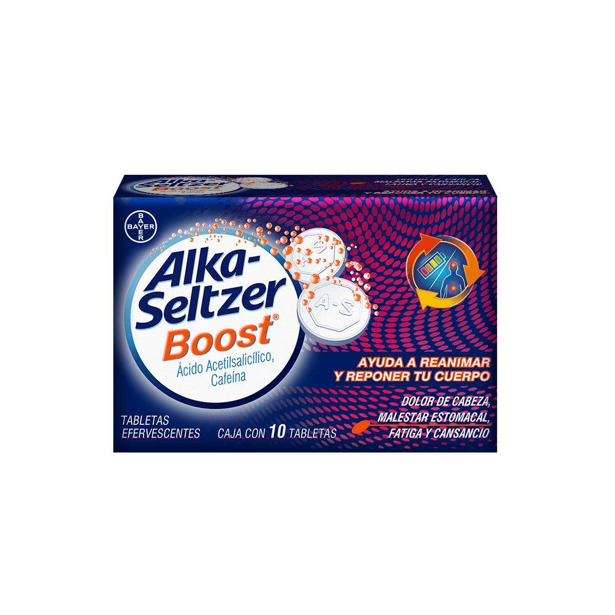 ALKA-SELTZER BOOST SOBRES X 10