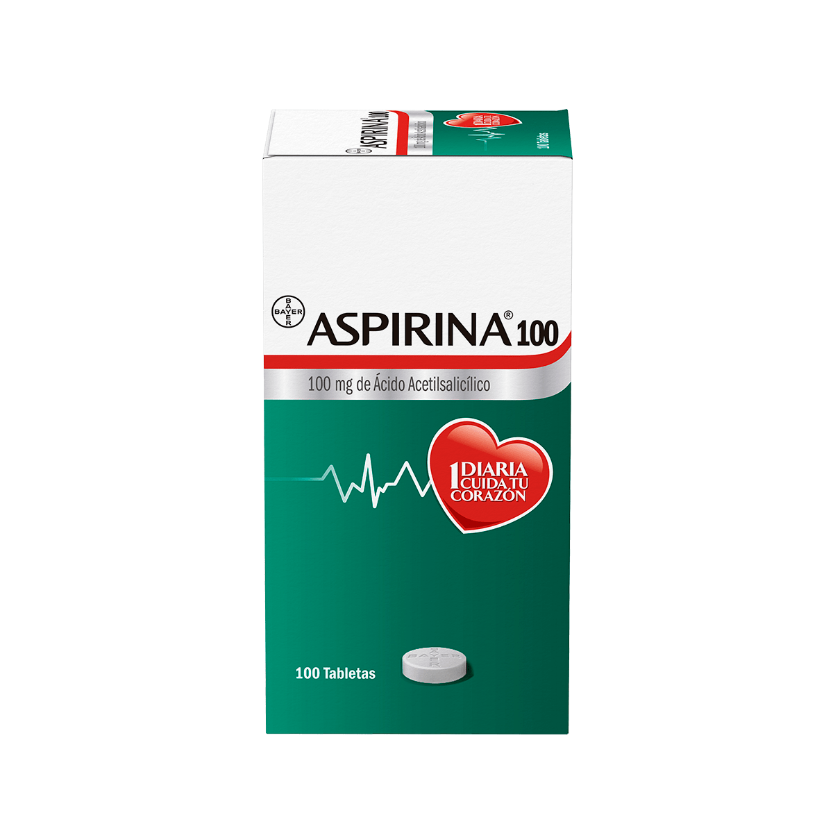 ASPIRINA 100MG TAB X100