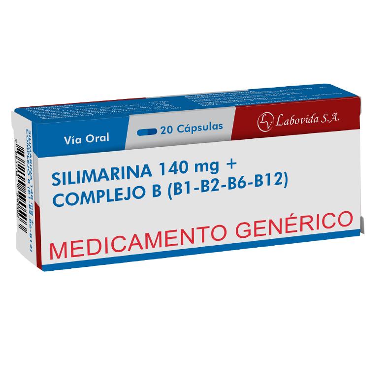 SILIMARINA + COMPLEJO B CAP X 20