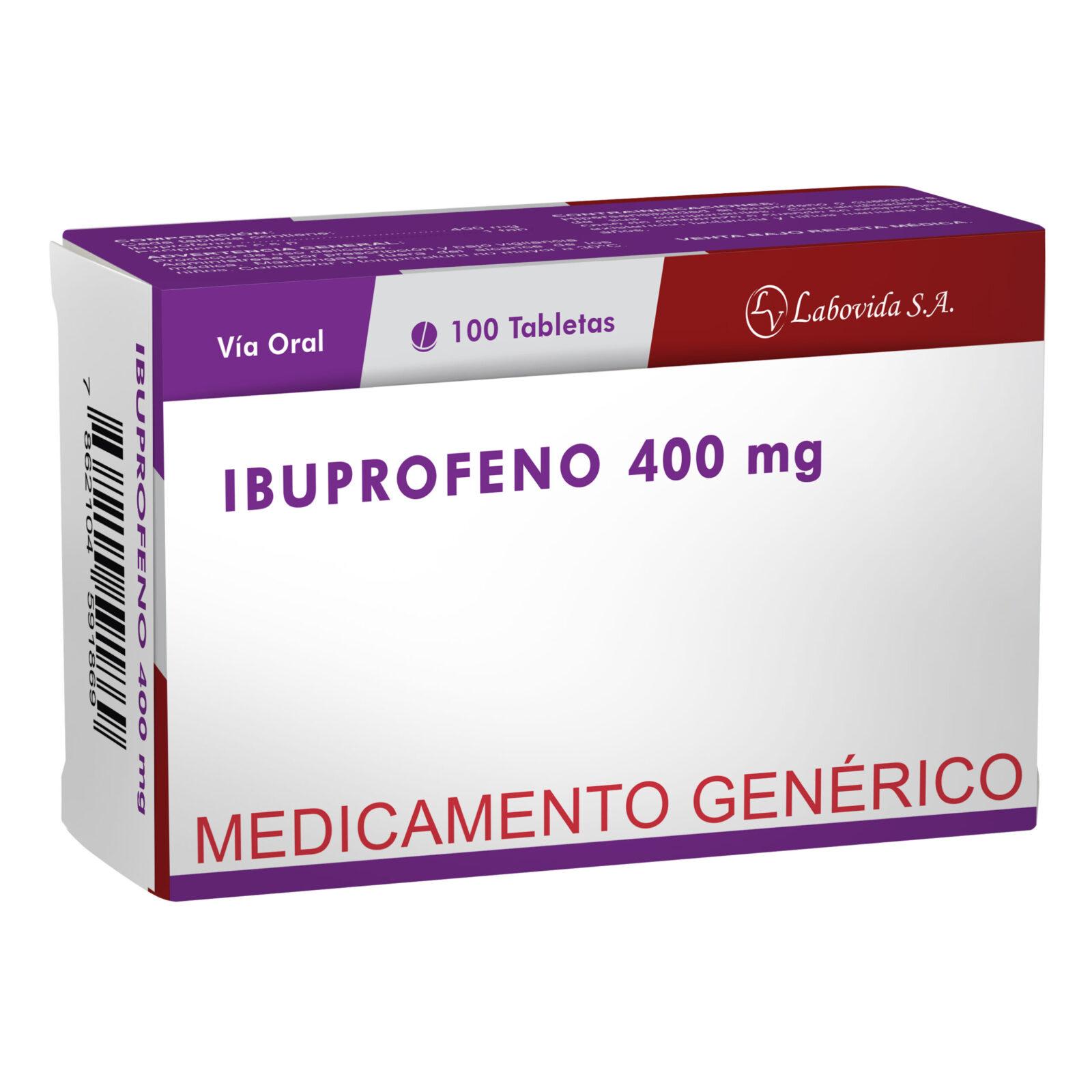 IBUPROFENO 400MG TAB X 100