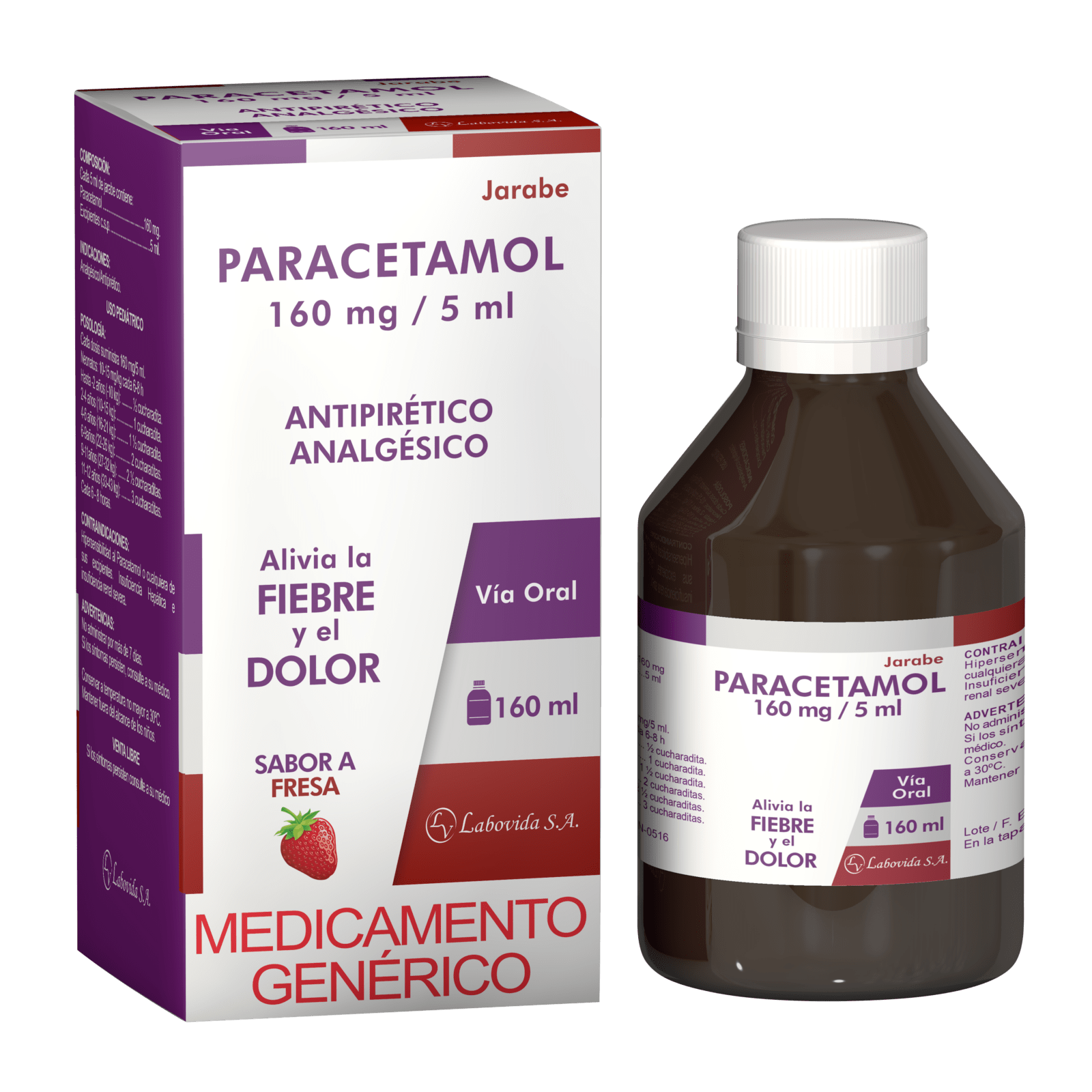 PARACETAMOL 160MG SUSP 5 ML