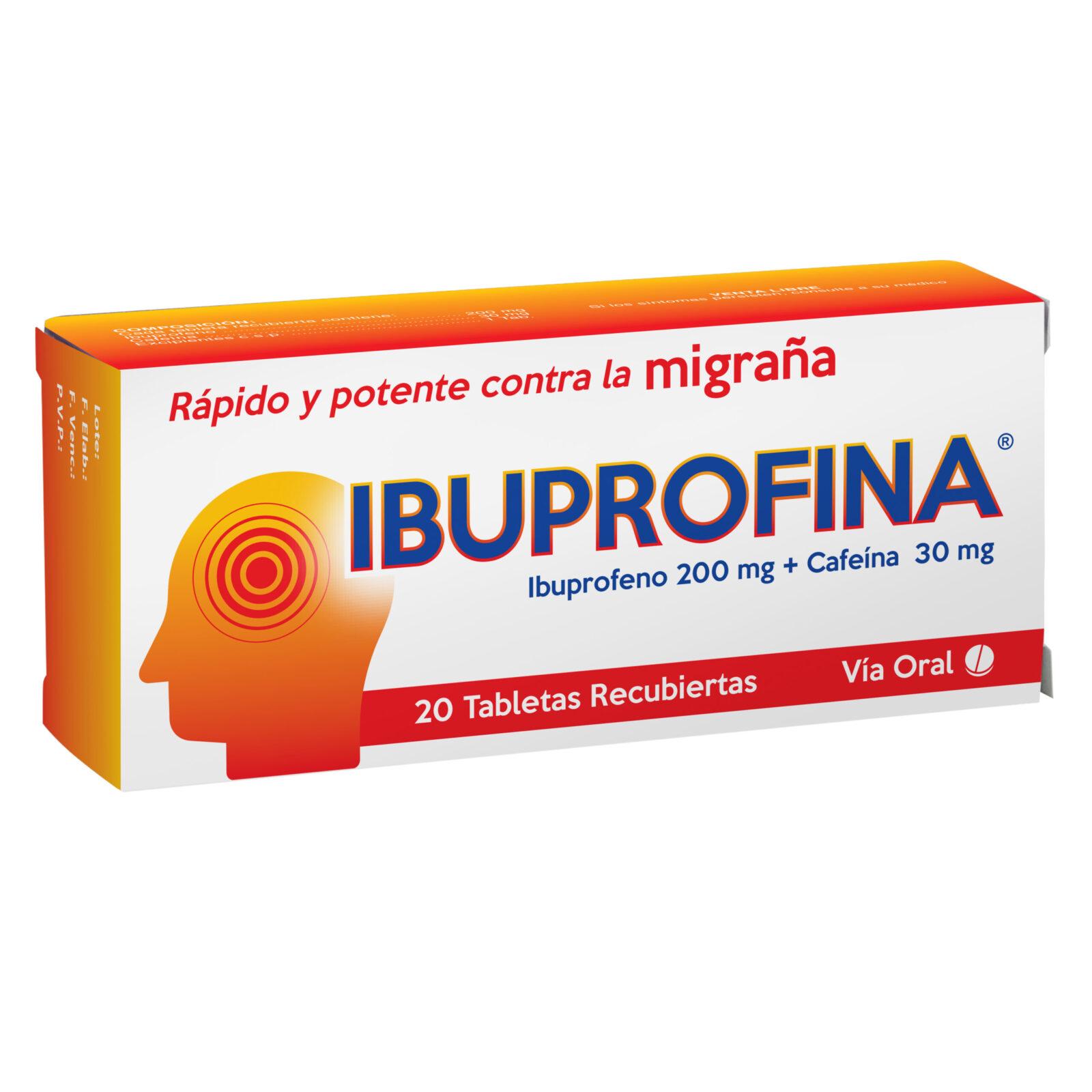IBUPROFINA 200MG + 30MG TAB X 20
