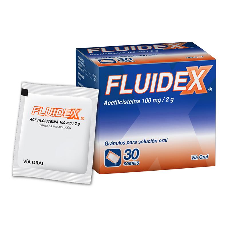 FLUIDEX 100MG SOBBRES 2G X 30