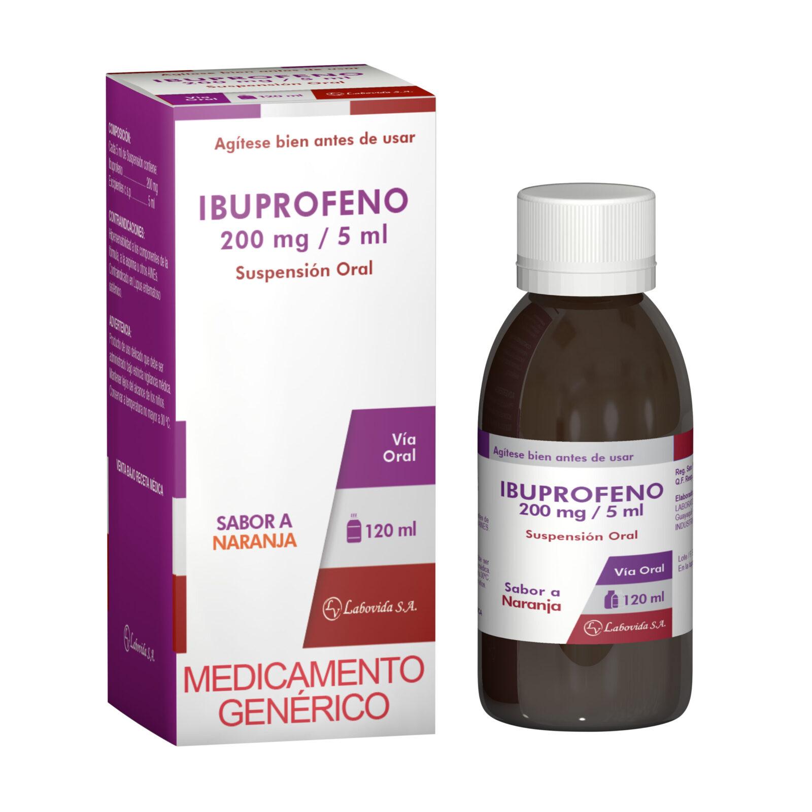 IBUPROFENO 200MG/5ML 120ML