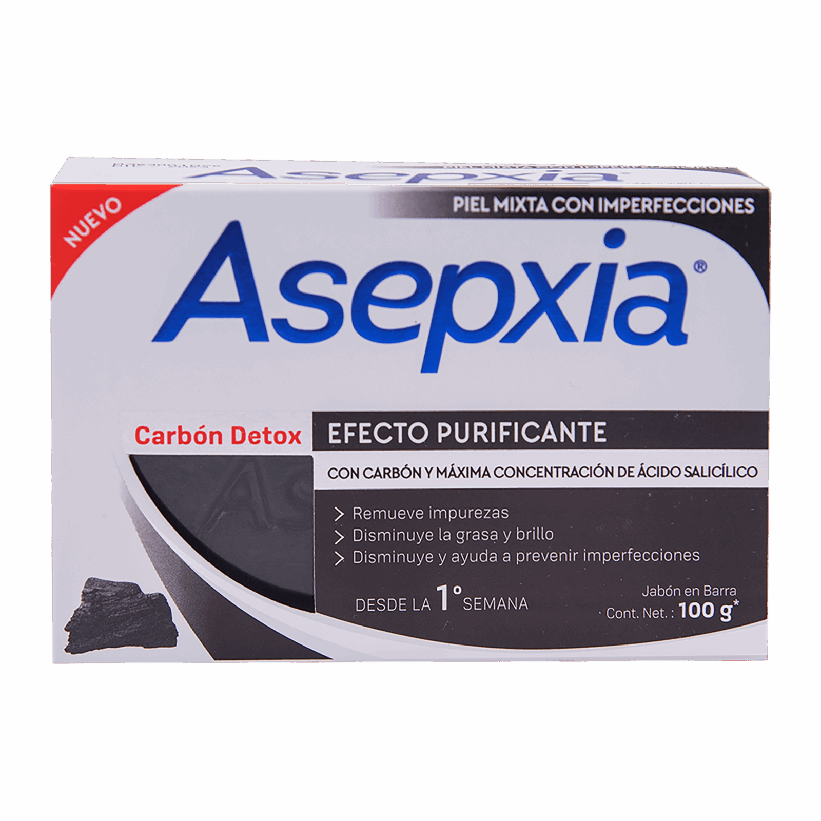 ASEPXIA JABON CARBON DETOX 100GR