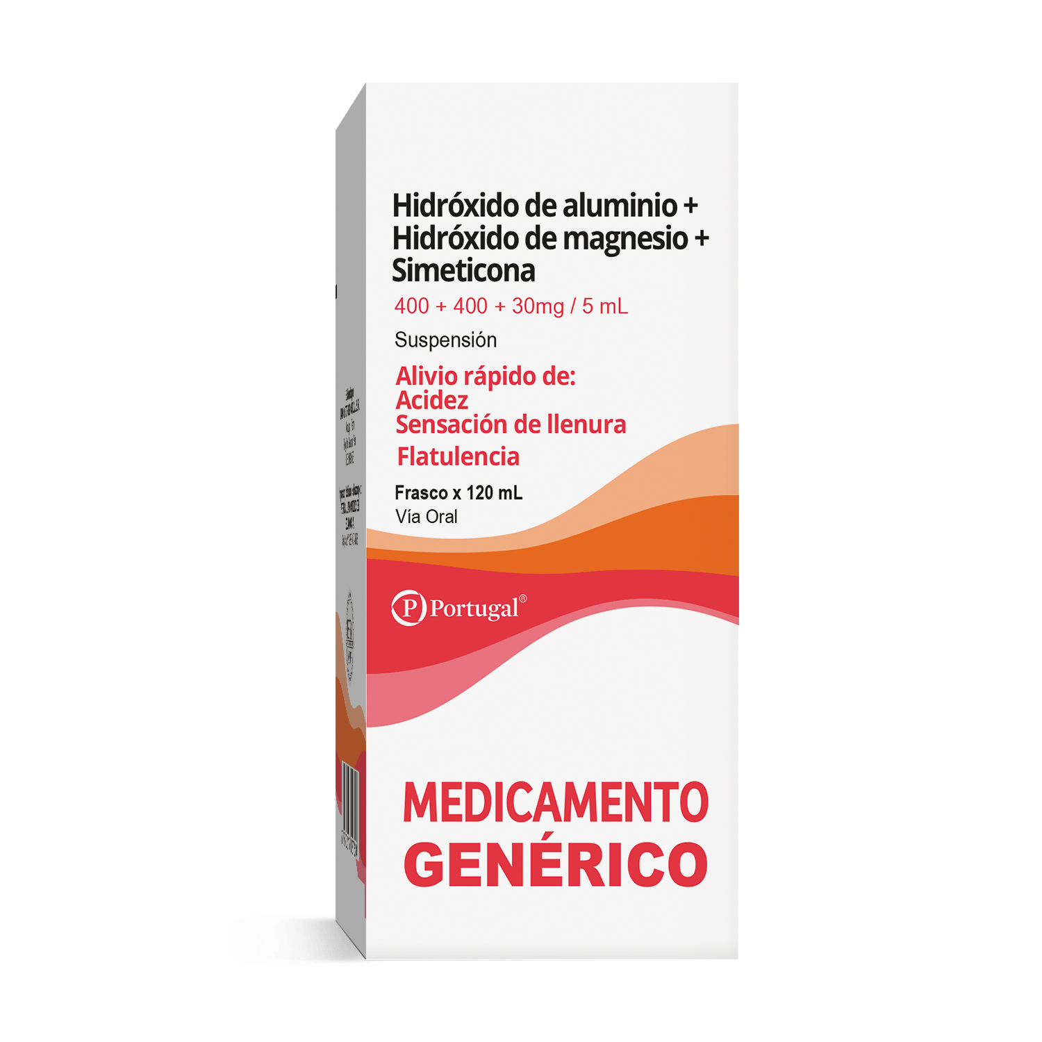 HIDROXIDO DE ALUMINIO + HIDROXIDO DE MAGNESIO + SIMETICONA 120ML