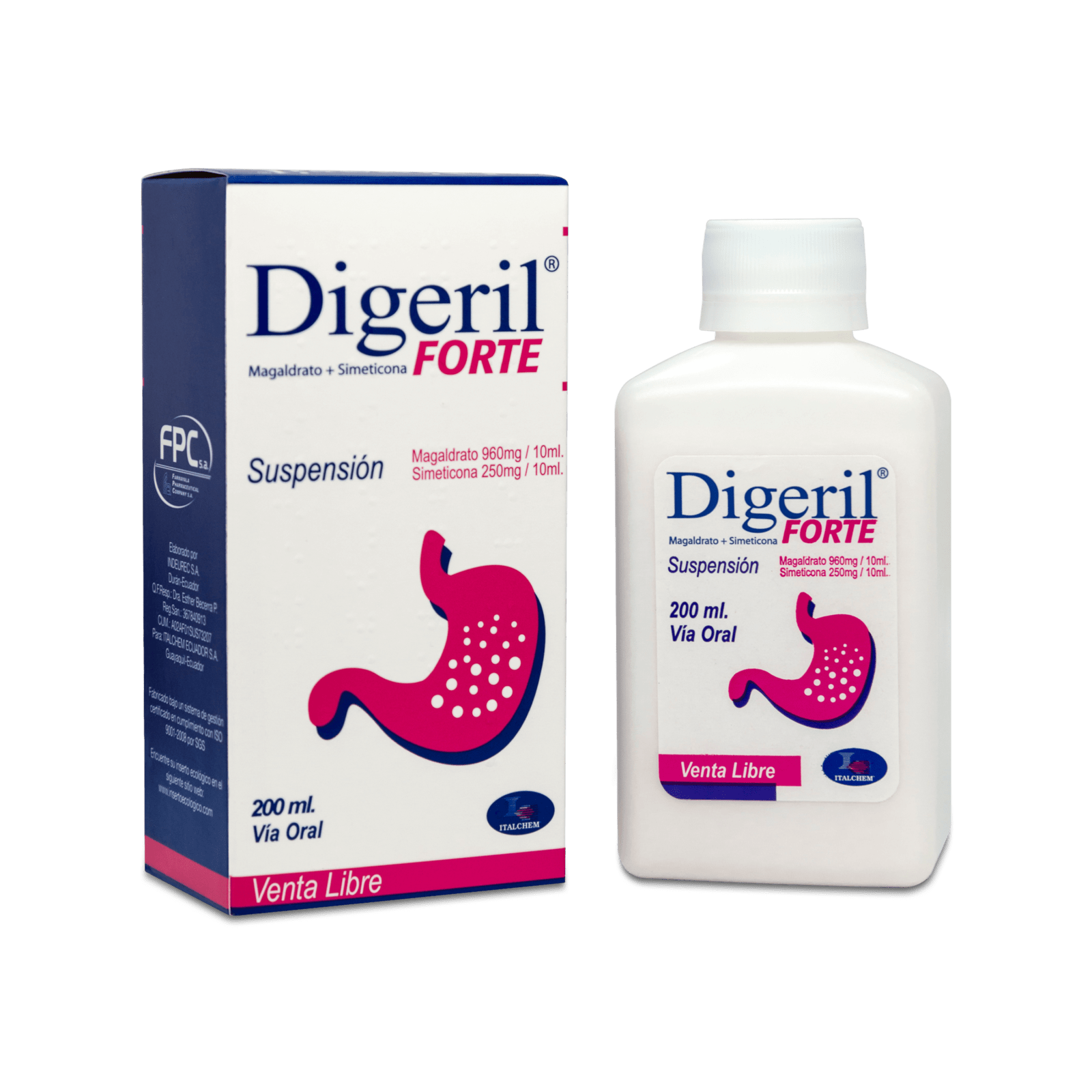 DIGERIL FORTE SUSP 200ML
