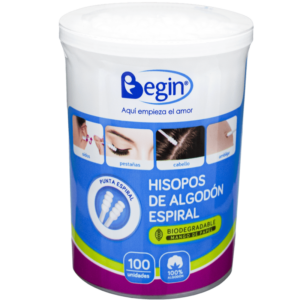 HISOPO PAPEL COSMETICO ECOLOGICO ESPIRAL X 100