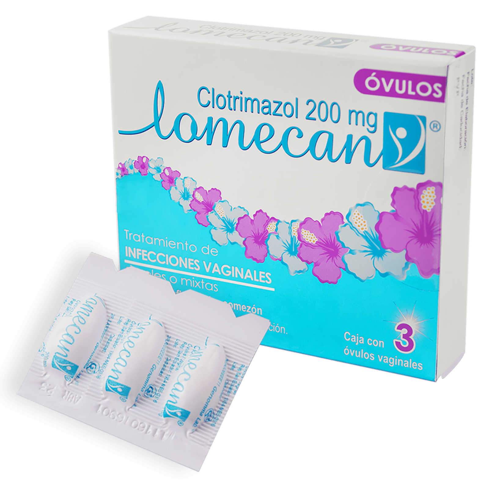 LOMECAN OVULOS 200MG X 3