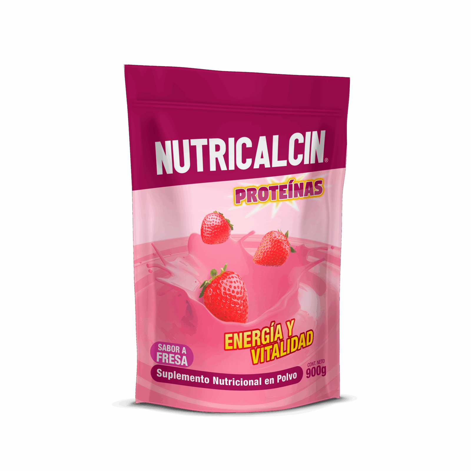 NUTRICALCIN PROTEINA FRESA 900G