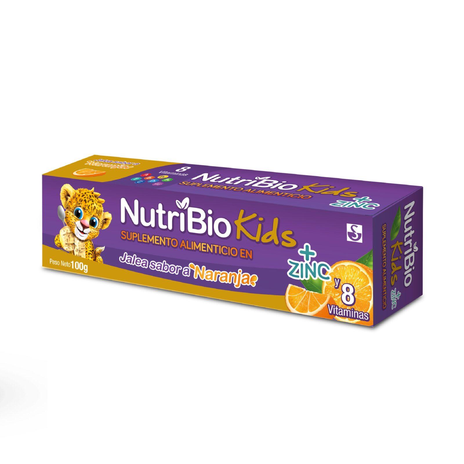 NUTRIBIO KIDS+ZINC JALEA NARANJA TBO X 100G