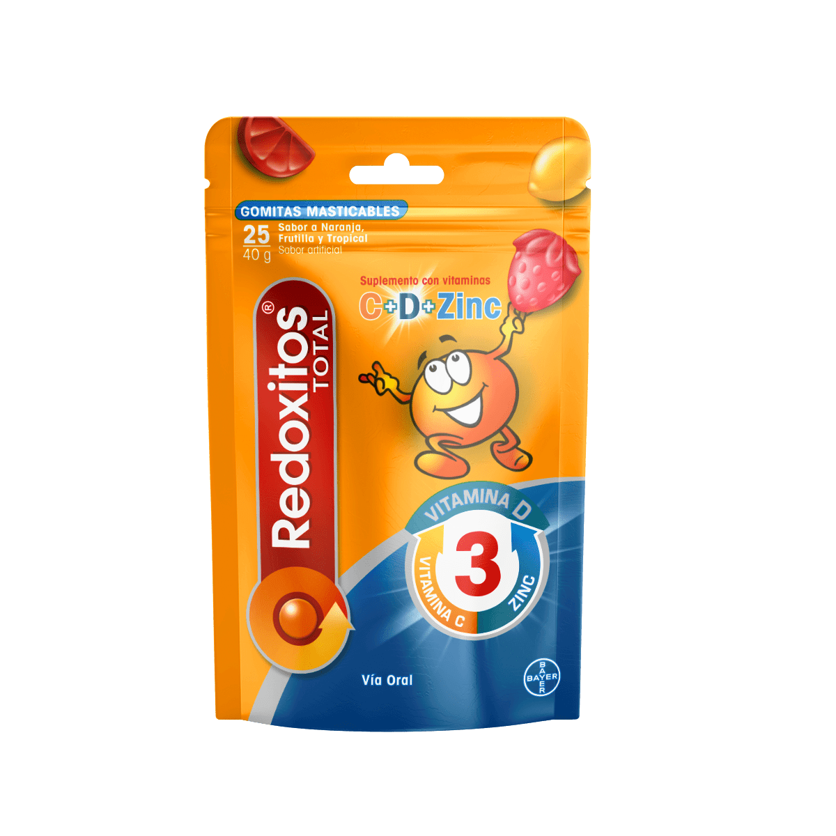 REDOXITOS TOTAL + ZINC GOMITAS X 25