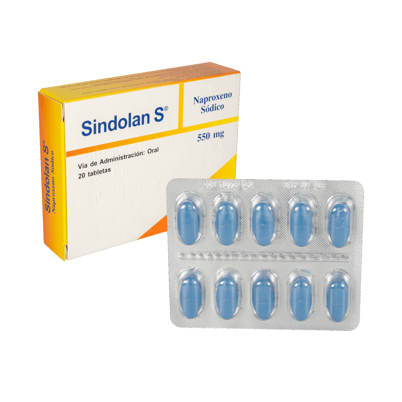 SINDOLAN S 550MG TAB X 20