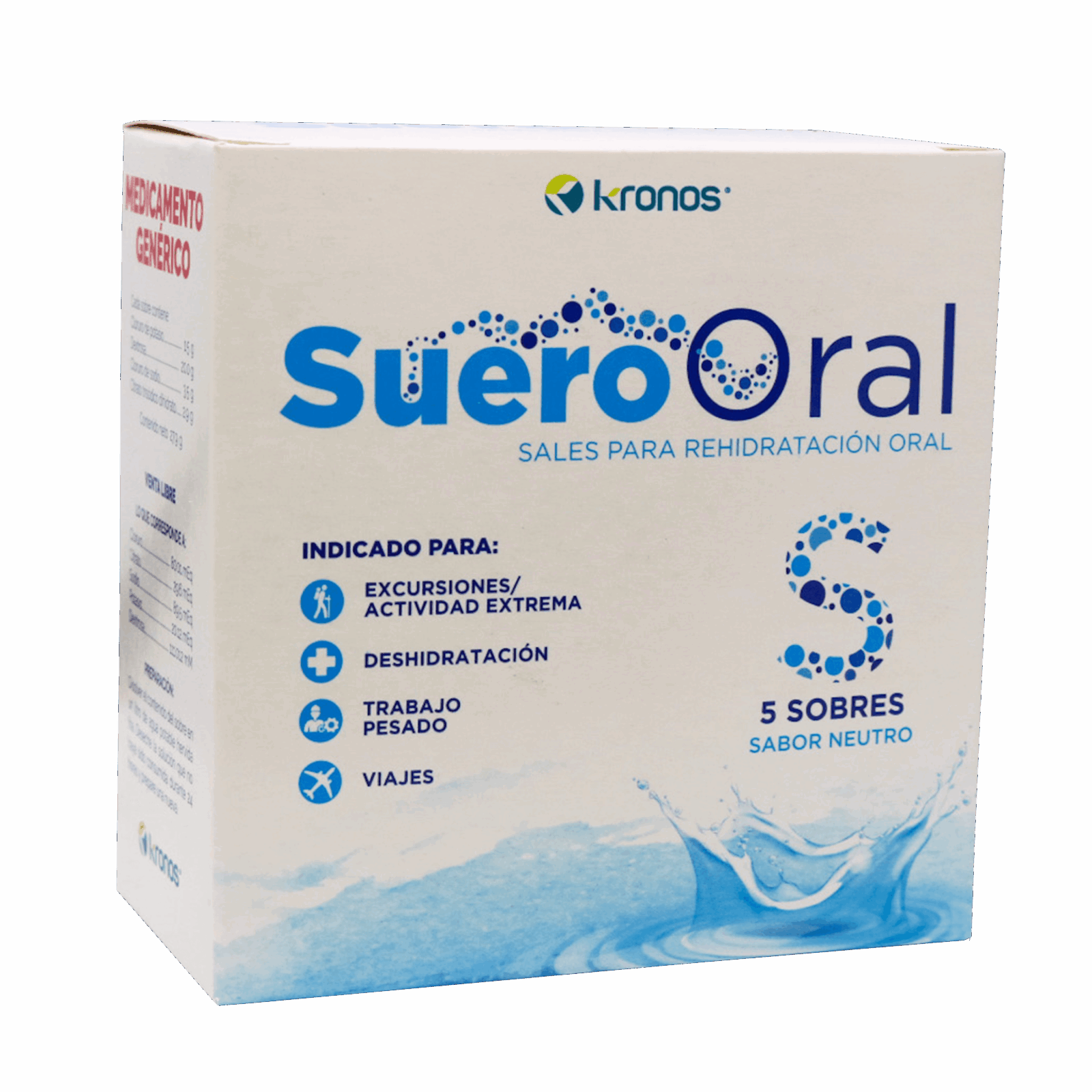 SUERO ORAL S SOBRES X 5