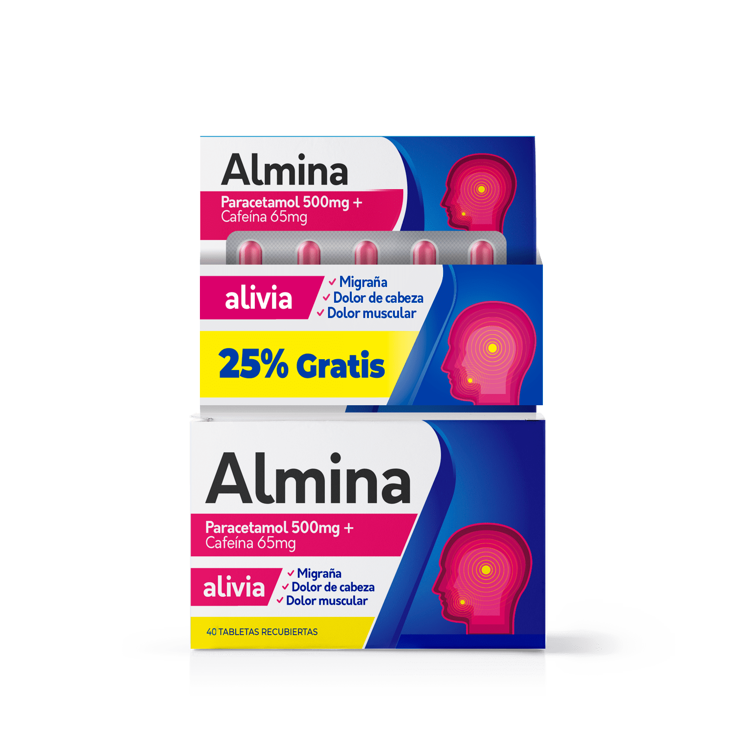 ALMINA 500MG+65MG CAP X 30+10