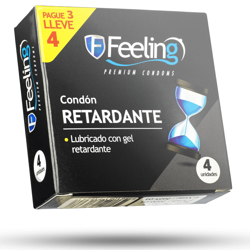 PRESERVATIVOS FEELING RETARDANTE X 4