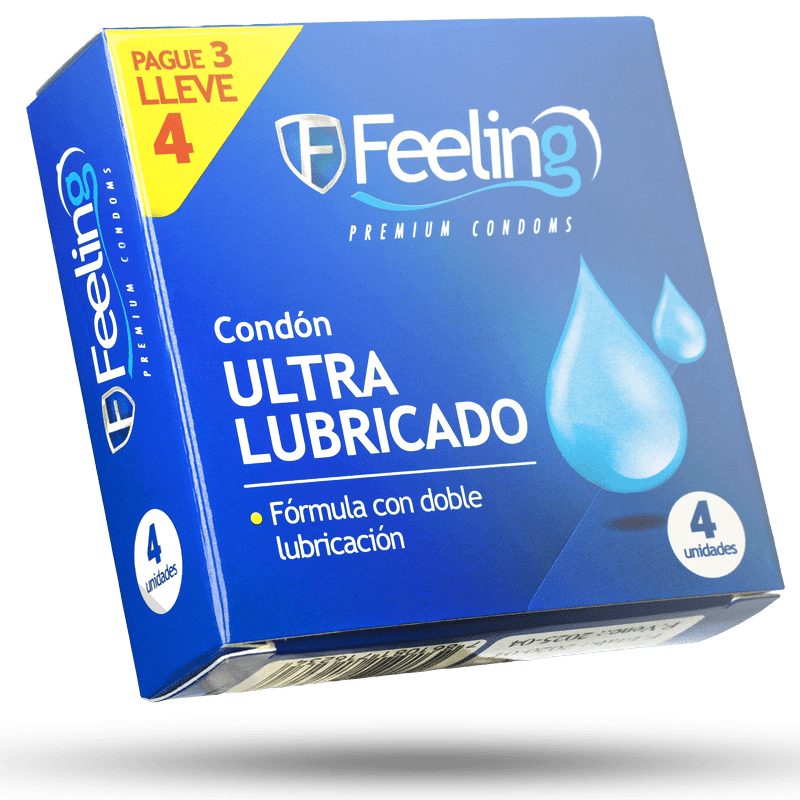 PRESERVATIVOS FEELING ULTRA LUBRICADO X 4