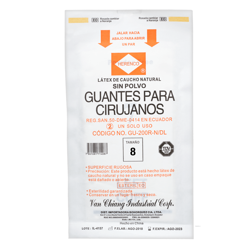 GUANTES #8 HERENCO X 50