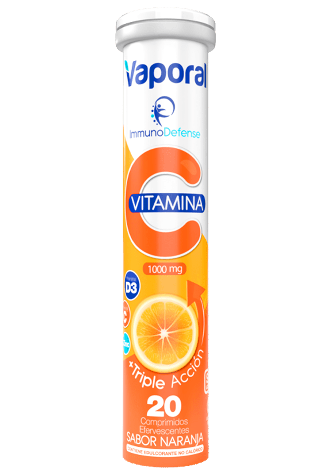 VAPORAL VITAMINA C TAB EFERV 1G